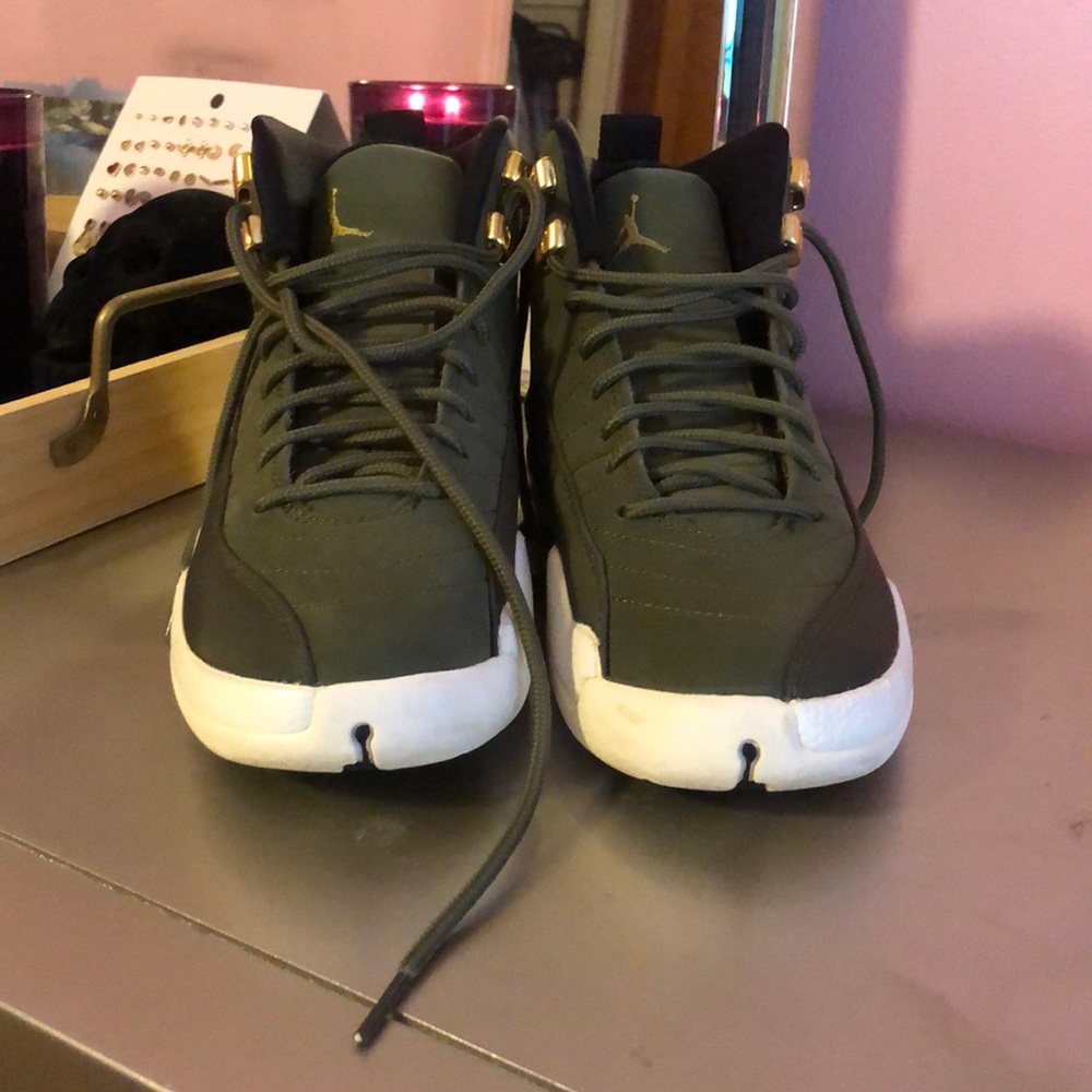 Jordan 12 Olive Green